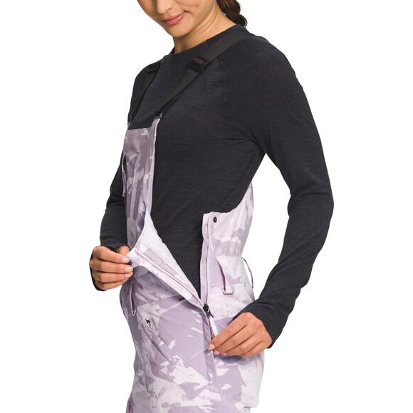 The North Face Women's Freedom Bib Lavender Fog Tonal Mtnscp Prt Small Short - Picture 4 of 5